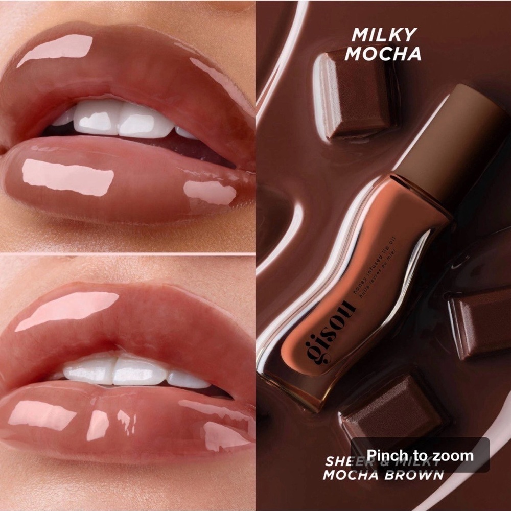 Gisou★ Honey Infused Hydrating Lip Oil in Milky Mocha - Picture 4 of 4